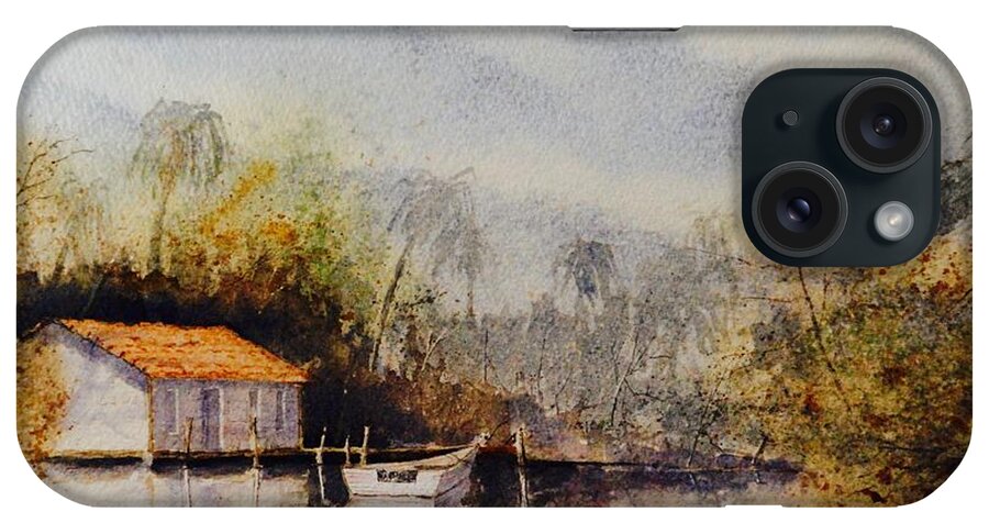 Florida iPhone Case featuring the painting Hidden Bayou by John Glass