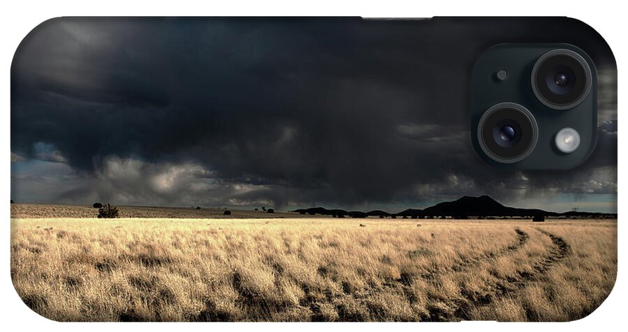 High Desert iPhone Case featuring the photograph High Desert Two Track by Mark Gomez