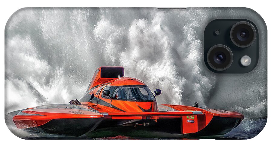 Boat iPhone Case featuring the photograph High Speed Racing Boat by Nick Zelinsky Jr