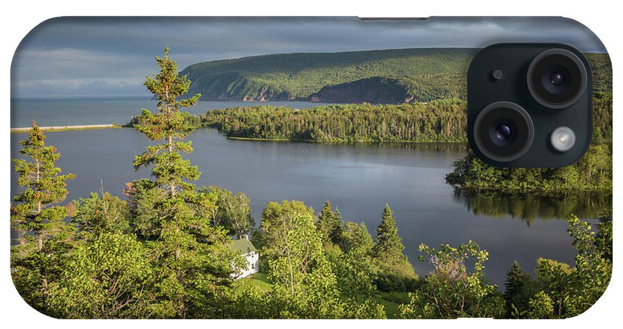 Middle Head Trail iPhone Case featuring the photograph Hiking at Cape Breton Highlands by Eva Lechner