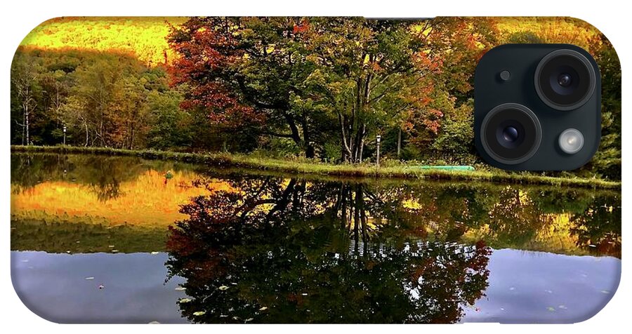 #autumn iPhone Case featuring the photograph Hills Ablaze by Cornelia DeDona