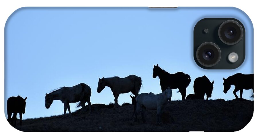 Western Art iPhone Case featuring the photograph Hilltop Soiree by Alden White Ballard