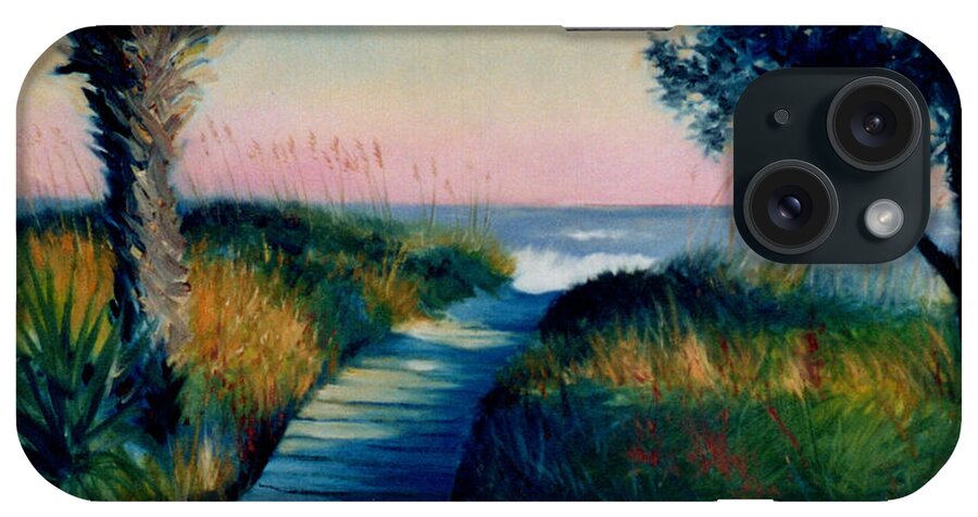 Hilton Head iPhone Case featuring the painting Hilton Head Beach Path by Blue Sky