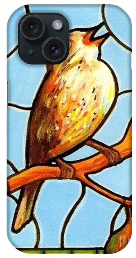 Birds iPhone Case featuring the painting His Eye Is On the Sparrow by Jim Harris