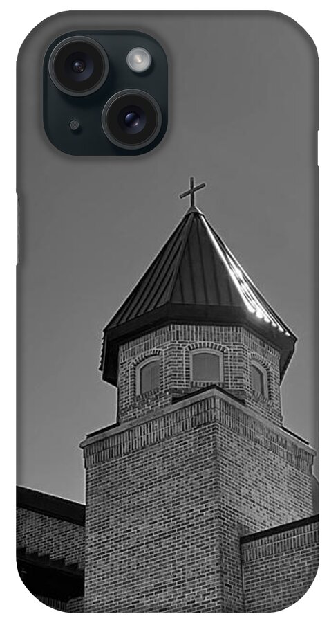 Greenville iPhone Case featuring the photograph His Light Shining Down BW by Lee Darnell