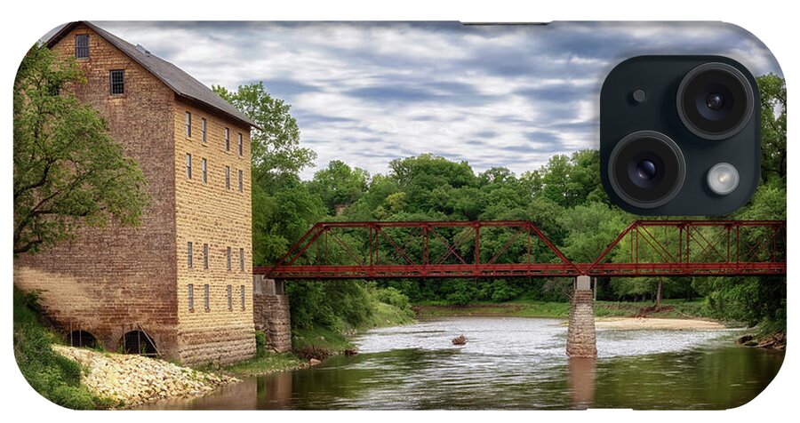 Iowa iPhone Case featuring the photograph Historic Motor Mill - Iowa by Susan Rissi Tregoning