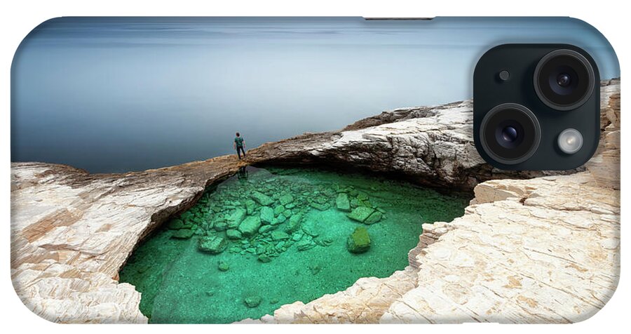 Aegean Sea iPhone Case featuring the photograph Hole In the Sea by Evgeni Dinev