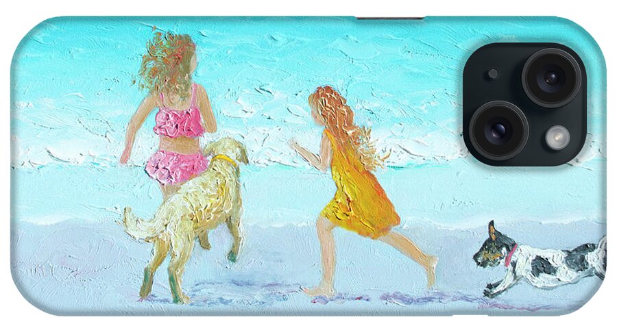 Beach iPhone Case featuring the painting Holiday Fun by Jan Matson