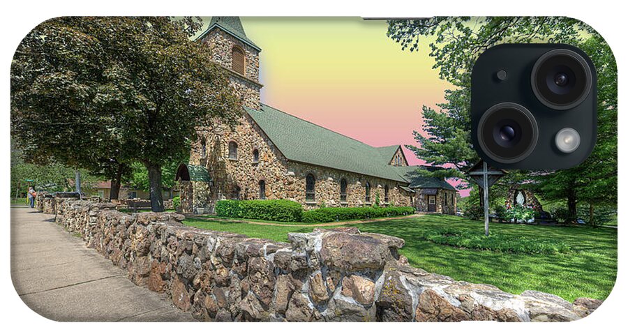Travel iPhone Case featuring the photograph Holy Cross Catholic Church by Larry Braun