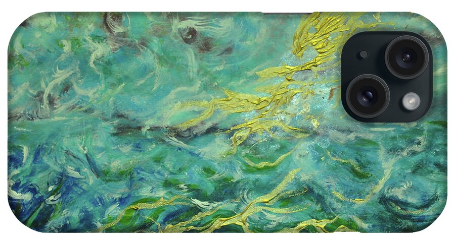  iPhone Case featuring the painting Holy Waters by Brenda Kay Deyo