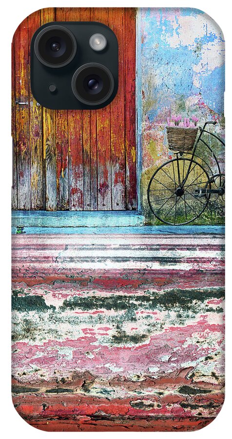 Colorful iPhone Case featuring the mixed media Home is.... by Jacky Gerritsen