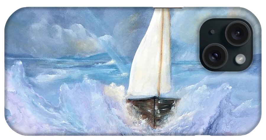 Water iPhone Case featuring the painting Homebound by Soraya Silvestri