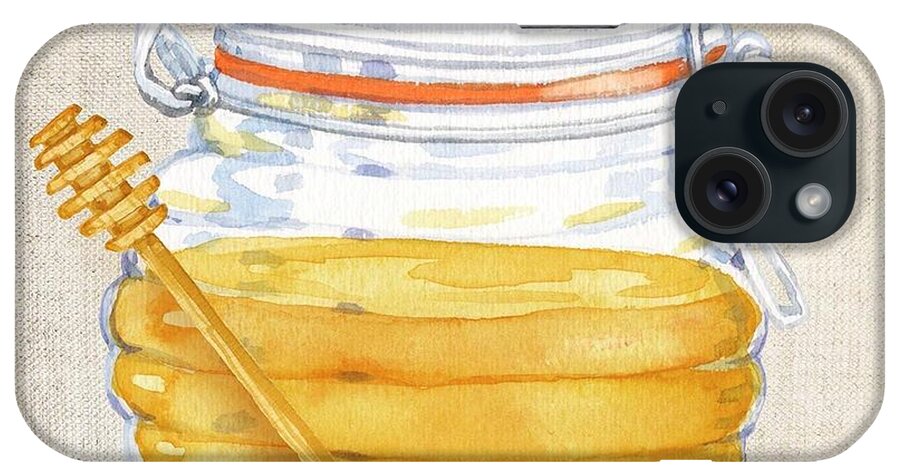 Watercolor iPhone Case featuring the painting Honey Pot III by Paul Brent