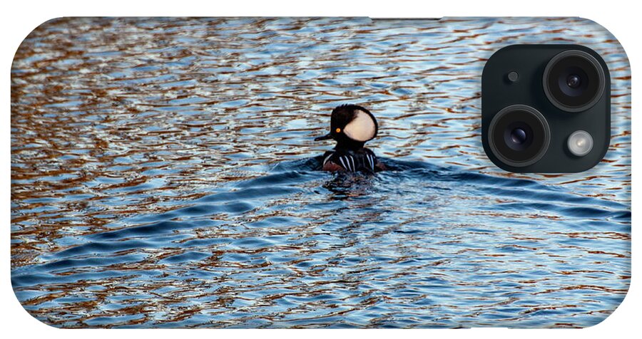 Duck iPhone Case featuring the photograph Hooded Merganser by Cathy Kovarik