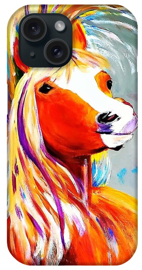 Horse iPhone Case featuring the painting Horse by Amy Kuenzie