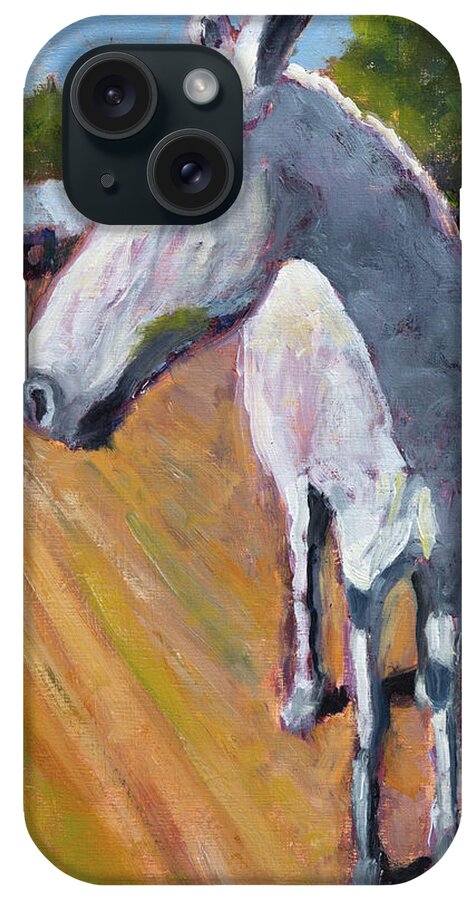Horse iPhone Case featuring the painting Horse at Inavale by Mike Bergen
