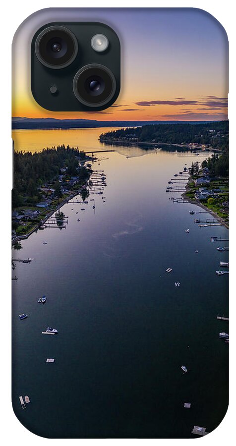 Drone iPhone Case featuring the photograph Horsehead Bay Sunset by Clinton Ward