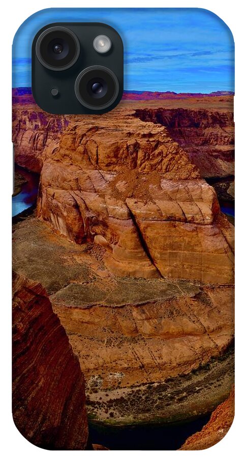 Horseshoe iPhone Case featuring the photograph Horseshoe Bend,Page,AZ #2 by Bnte Creations