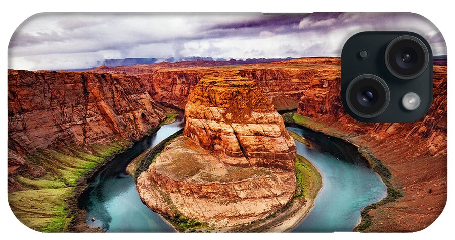 Arizona iPhone Case featuring the photograph Horseshoe Bend by Darcy Dietrich