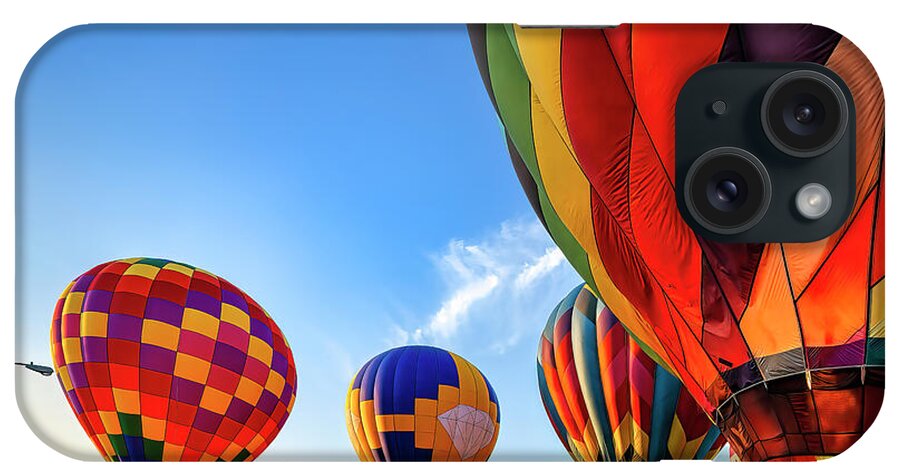 Funfest iPhone Case featuring the photograph Hot Air Balloon Lift Off by Shelia Hunt