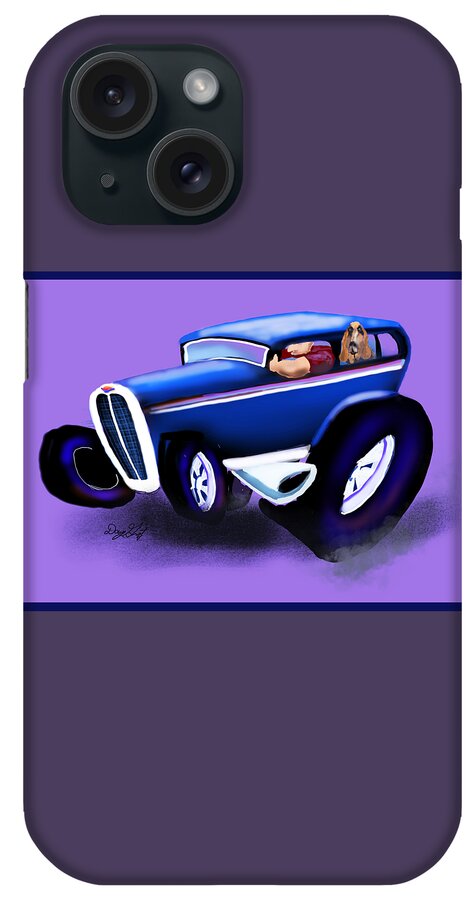 Hot Rod iPhone Case featuring the digital art Hot Roddin' by Doug Gist
