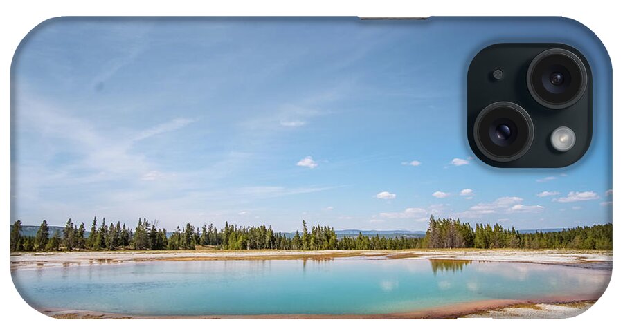 Yellowstone iPhone Case featuring the photograph Hot spring by Alberto Zanoni