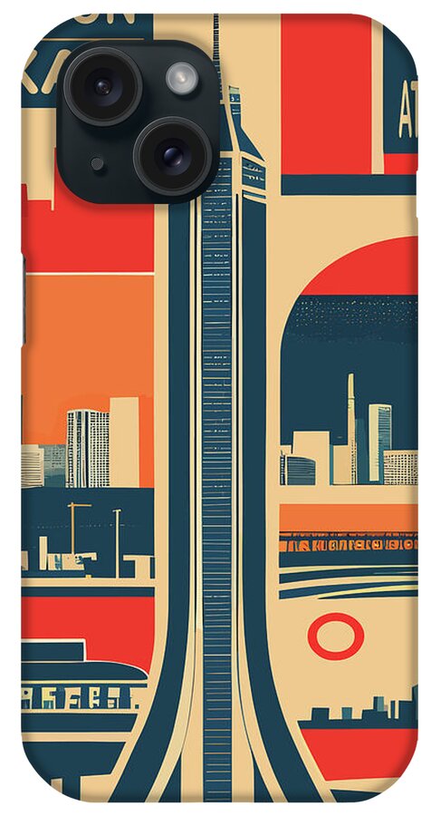 Houston iPhone Case featuring the digital art Houston, TX by Long Shot