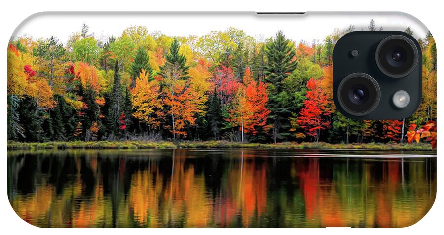 Michigan iPhone Case featuring the photograph Hovey Lake Reflections by Cheryl Strahl