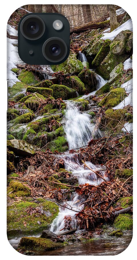 Waterfall iPhone Case featuring the photograph Howard LIck Creek Tributary by Lara Ellis