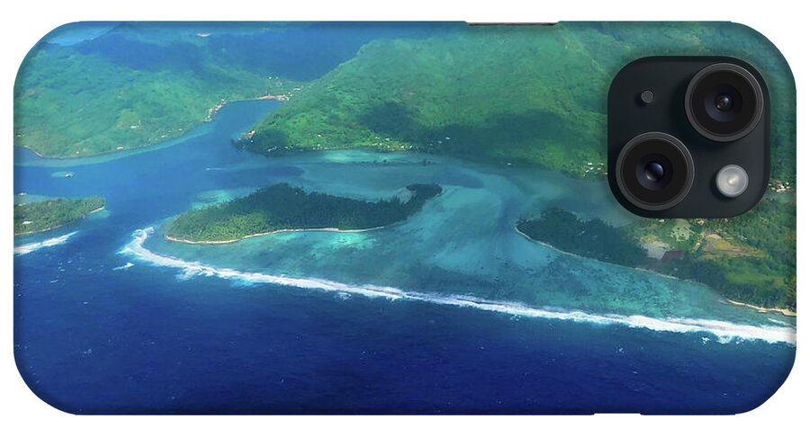 Huahine iPhone Case featuring the photograph Huahine From The Air by Diane Macdonald
