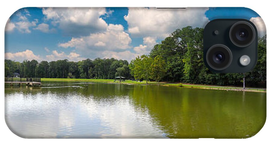 Lake iPhone Case featuring the photograph Huddleston Pond Park by Marcus Jones