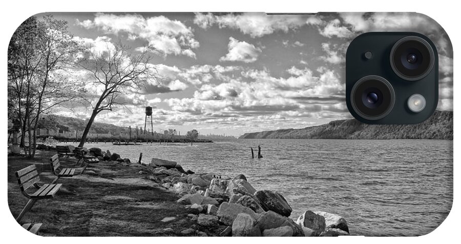 River iPhone Case featuring the photograph Hudson River New York City View by Russel Considine