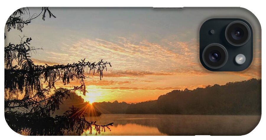  iPhone Case featuring the photograph Hudson Springs Park Sunrise by Brad Nellis
