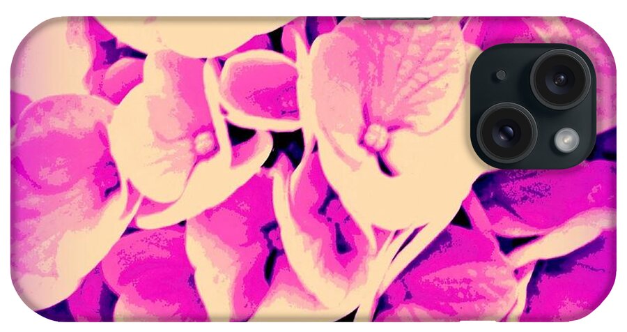 Hydrangea iPhone Case featuring the photograph Hydrangea Purple Glory Moderne by VIVA Anderson