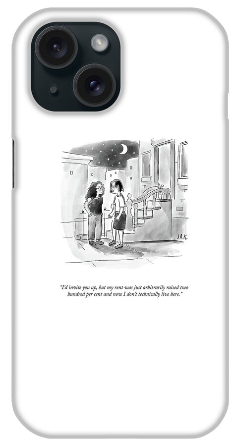 I Don't Technically Live Here iPhone Case