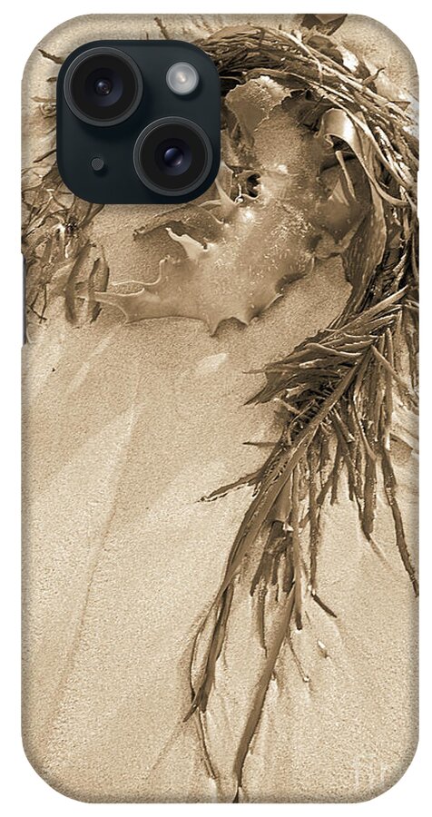 Sand iPhone Case featuring the photograph I followed my heart and it led me to the beach by Linda Lees