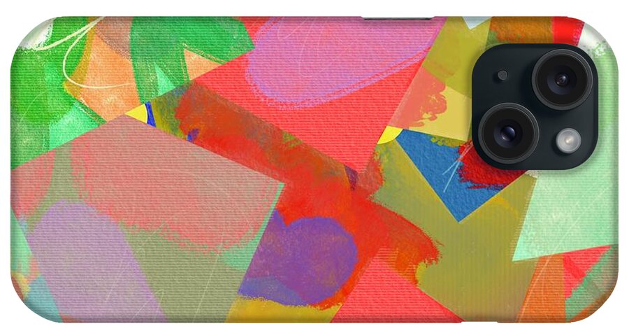 Abstract iPhone Case featuring the digital art I know you, I live you by Steve Hayhurst