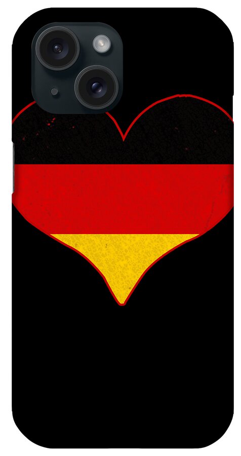 Germany iPhone Case featuring the digital art I Love Germany Flag by Flippin Sweet Gear