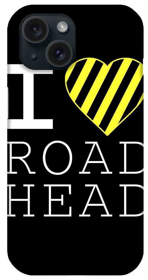 Retro iPhone Case featuring the digital art I Love Road Head Gag Funny Sarcastic by Flippin Sweet Gear