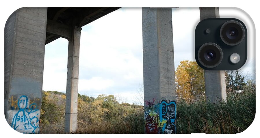 Urban iPhone Case featuring the photograph I spent autumn under bridges X by Kreddible Trout
