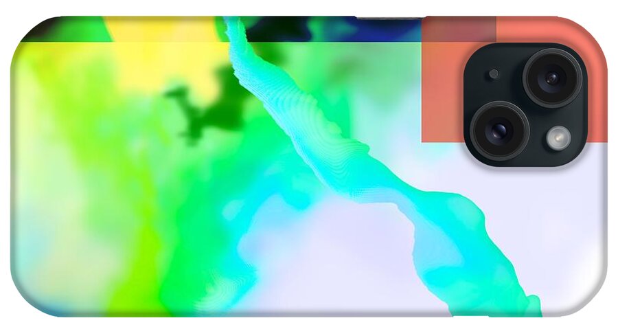 Abstract Art iPhone Case featuring the digital art i wilI ask what type of animal are you by Jeremiah Ray