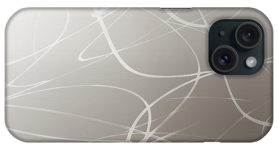 Iapetus iPhone Case featuring the mixed media Iapetus 3536 by John Emmett