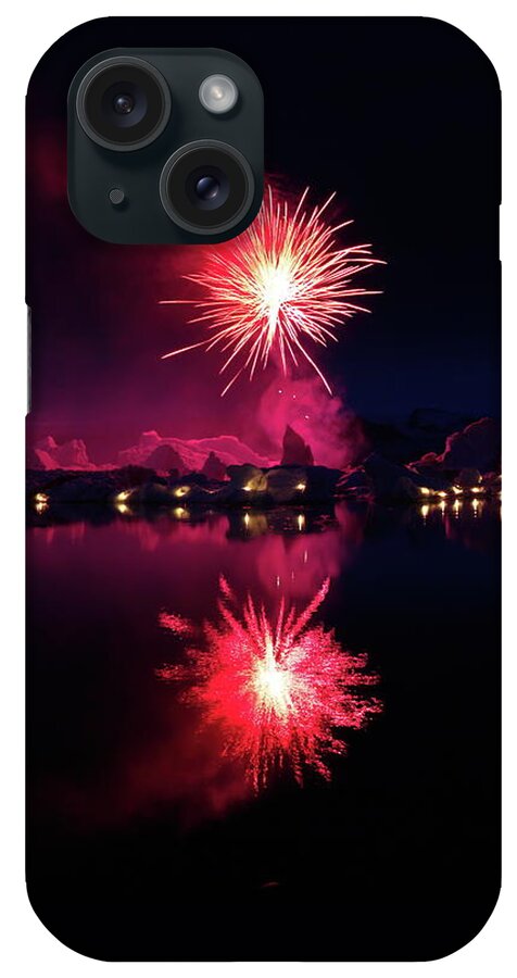 Fireworks iPhone Case featuring the photograph Ice and roses by Christopher Mathews