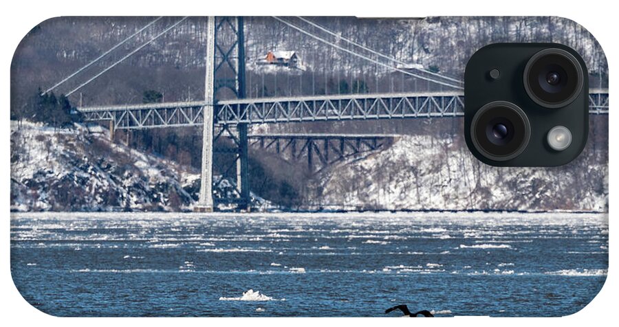 Bear Mountain Bridge iPhone Case featuring the photograph Ice Floe by Kevin Suttlehan