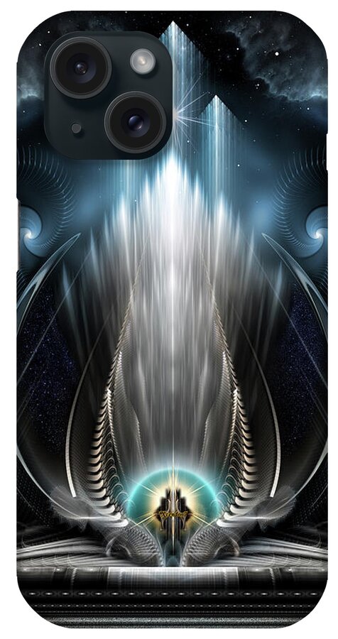 Fractal iPhone Case featuring the digital art Ice Vision Of The Imperial View by Rolando Burbon