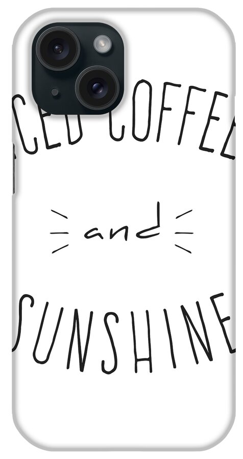 Beach iPhone Case featuring the digital art Iced Coffee and Sunshine by Flippin Sweet Gear