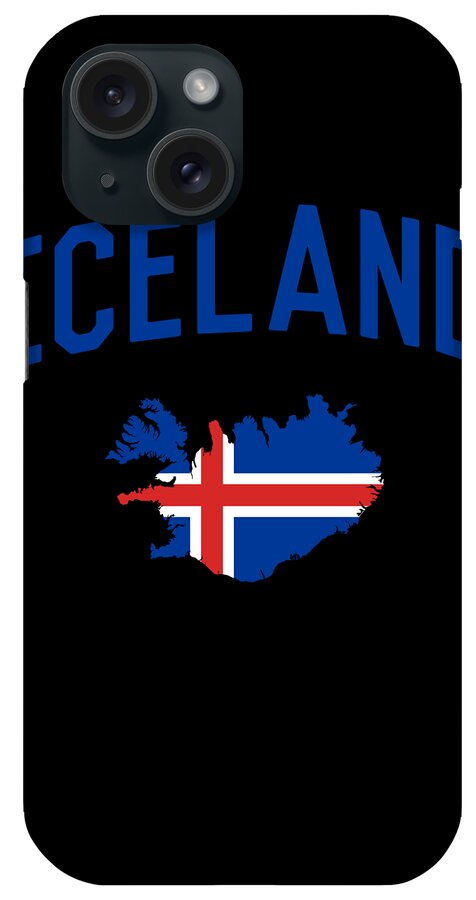 Funny iPhone Case featuring the digital art Iceland by Flippin Sweet Gear