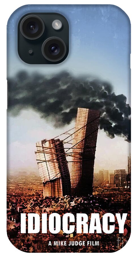 Movie Poster iPhone Case featuring the digital art Idiocracy by Bo Kev