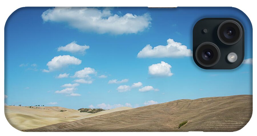 Italy iPhone Case featuring the photograph Idyllic landscape with meadow field by Michalakis Ppalis
