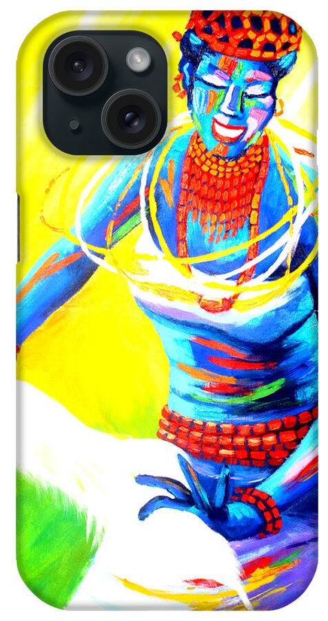 Dancers iPhone Case featuring the painting Igbo Dancer by Olaoluwa Smith